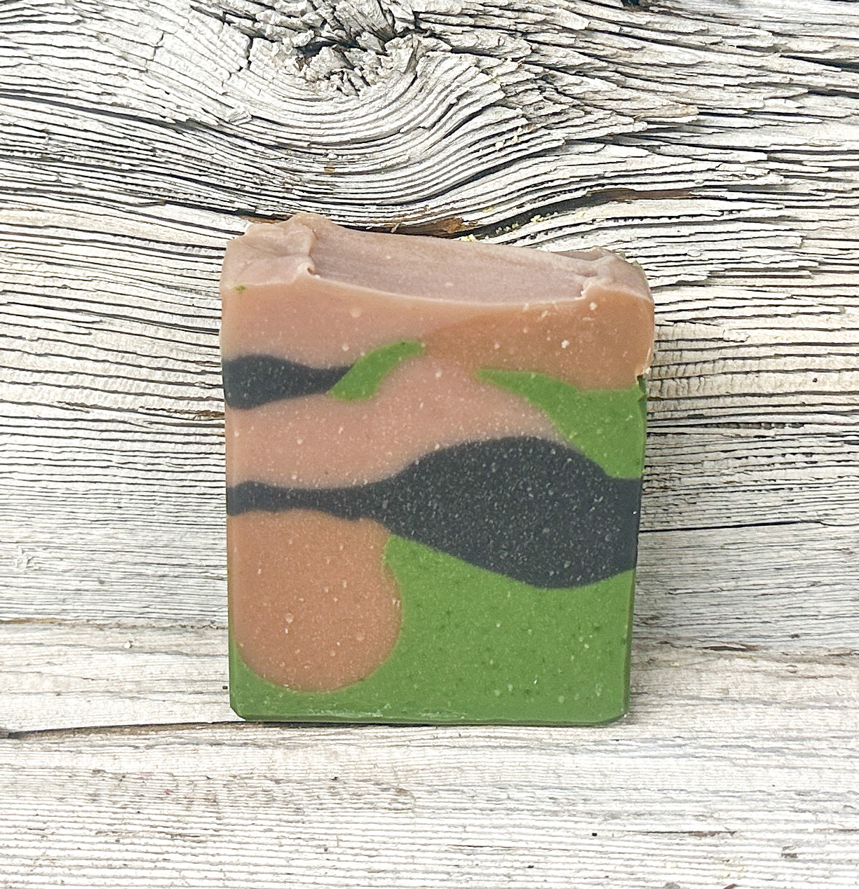 Green Camo Handcrafted Soap