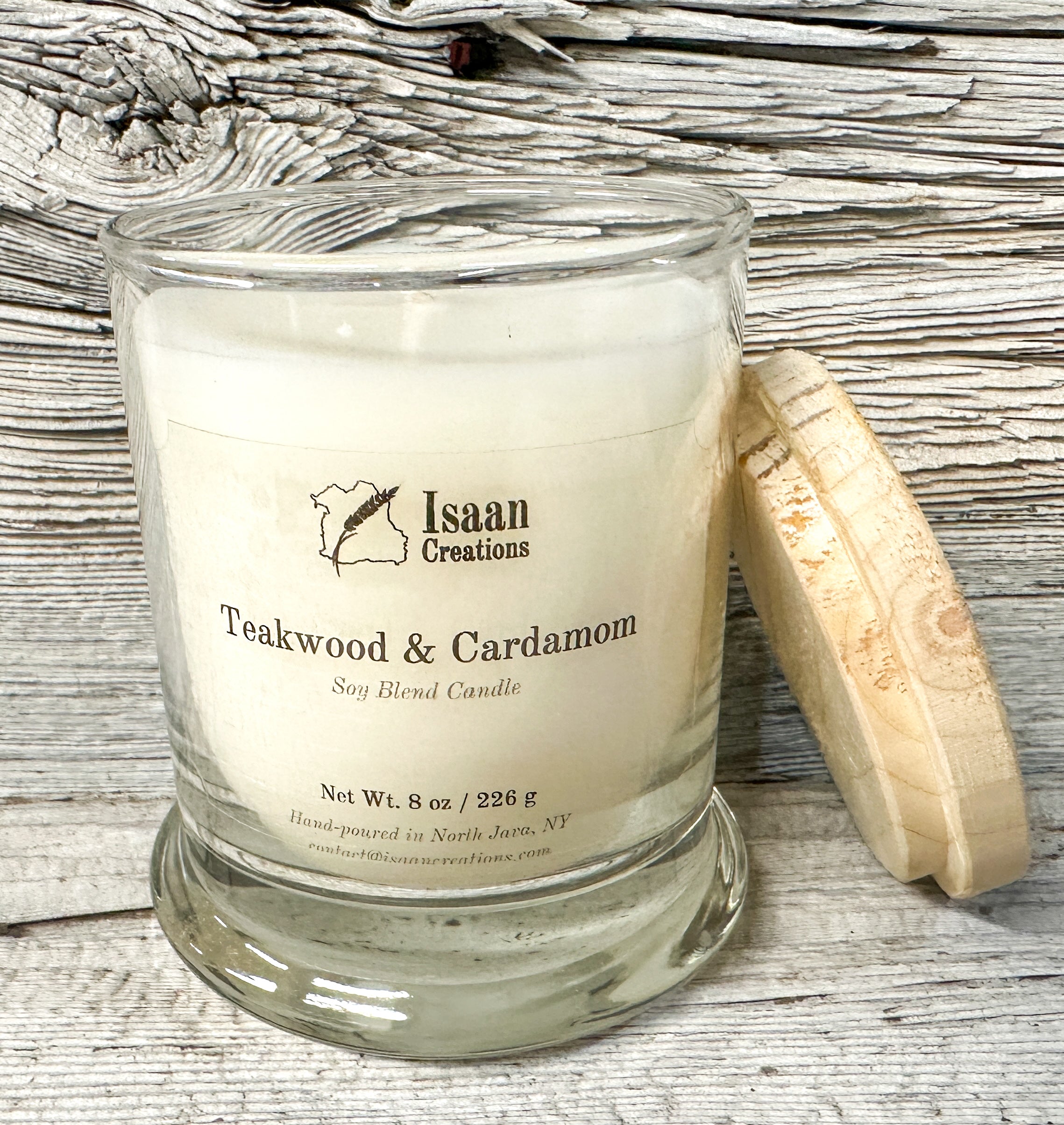 Teakwood & Cardamom Candle (8 oz)